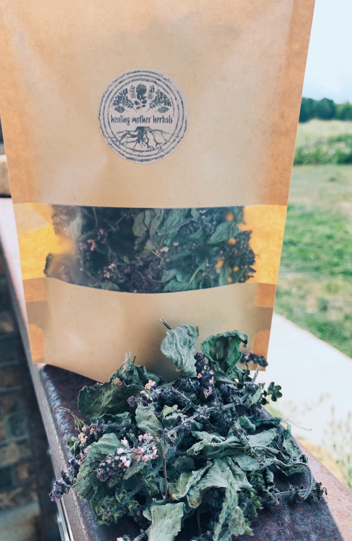 Dried Tulsi Leaves and Flowers